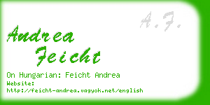 andrea feicht business card